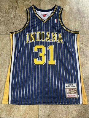 Maillot de Basket #31 Reggie Miller Pacers 1994-95 authentique Bleu